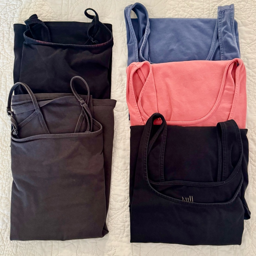 Bundle FIVE Original J. Jill “Perfect Tank” (3) and Perfect Cami (2) size XL
